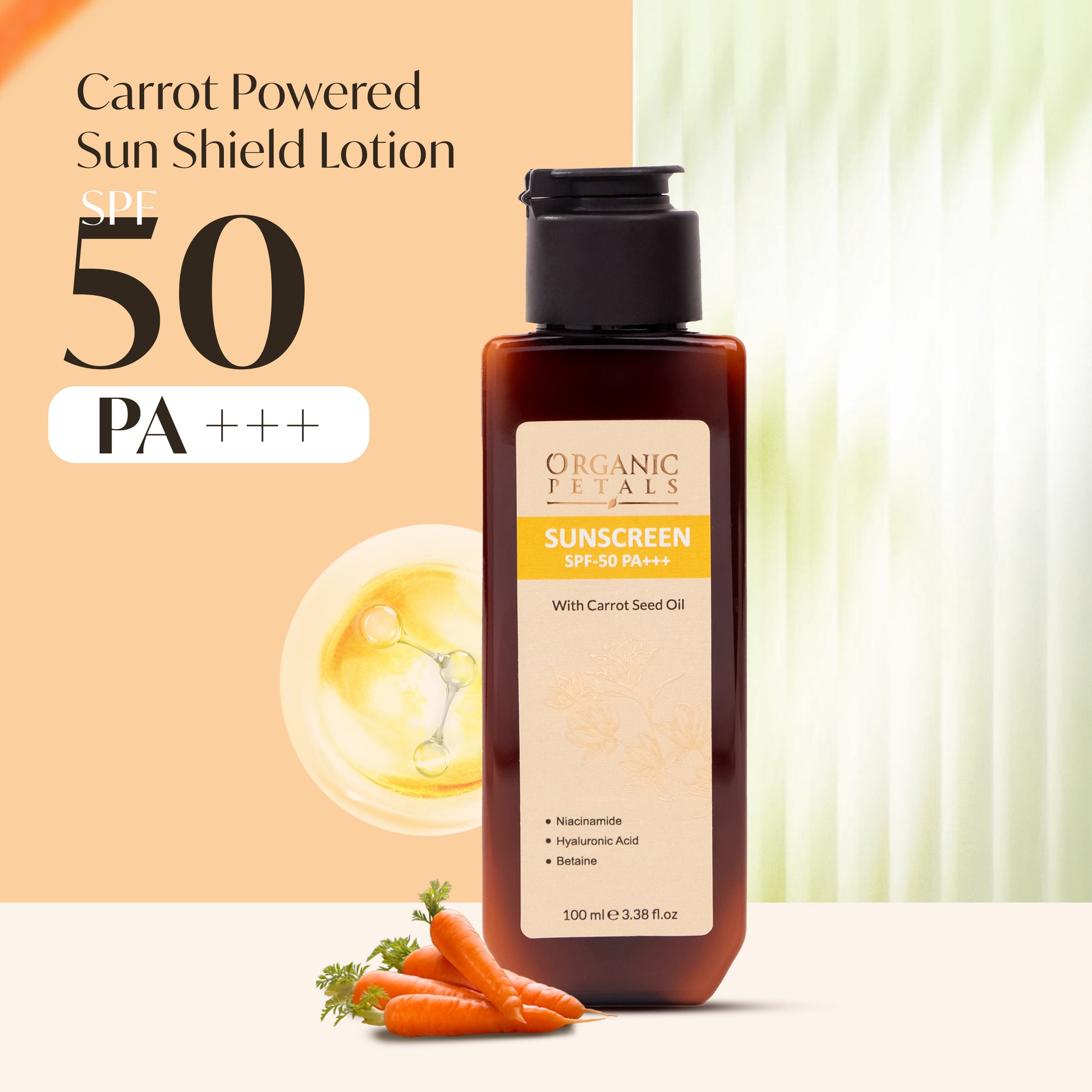 Sunscreen Spf-50 Pa+++ with Carrot Seed Oil