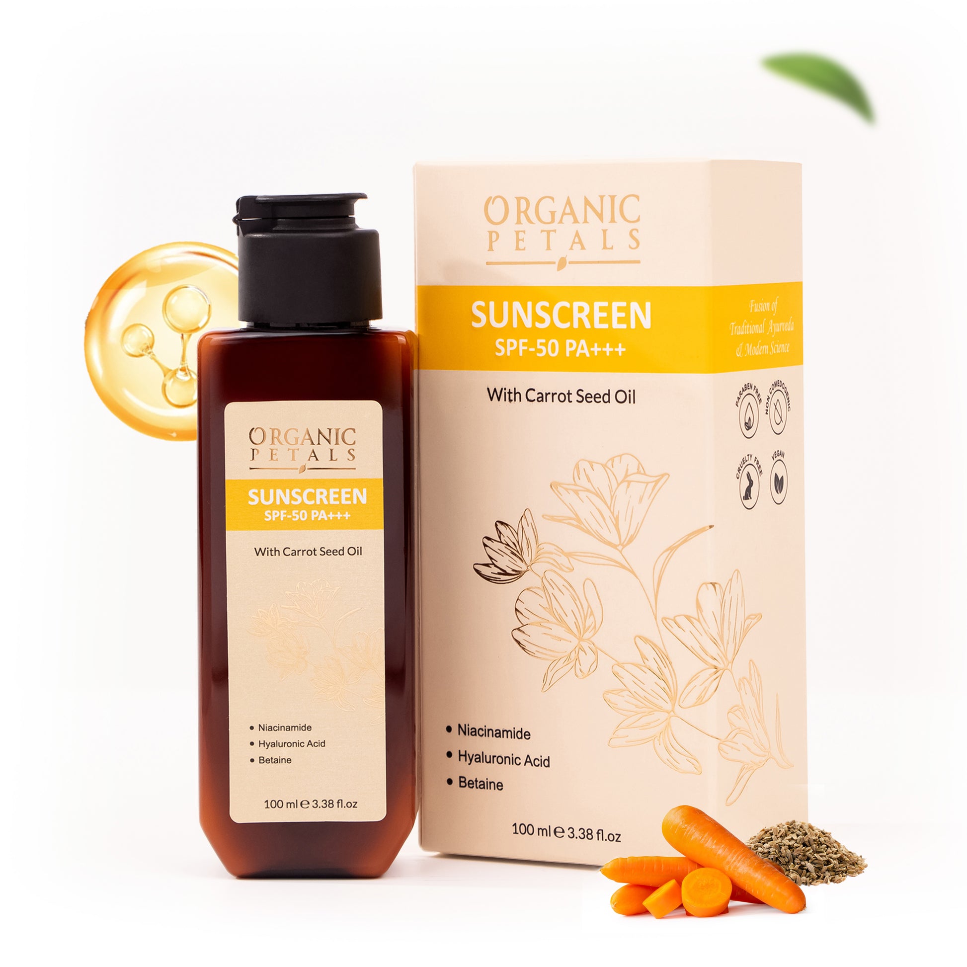 Sunscreen Spf-50 Pa+++ with Carrot Seed Oil