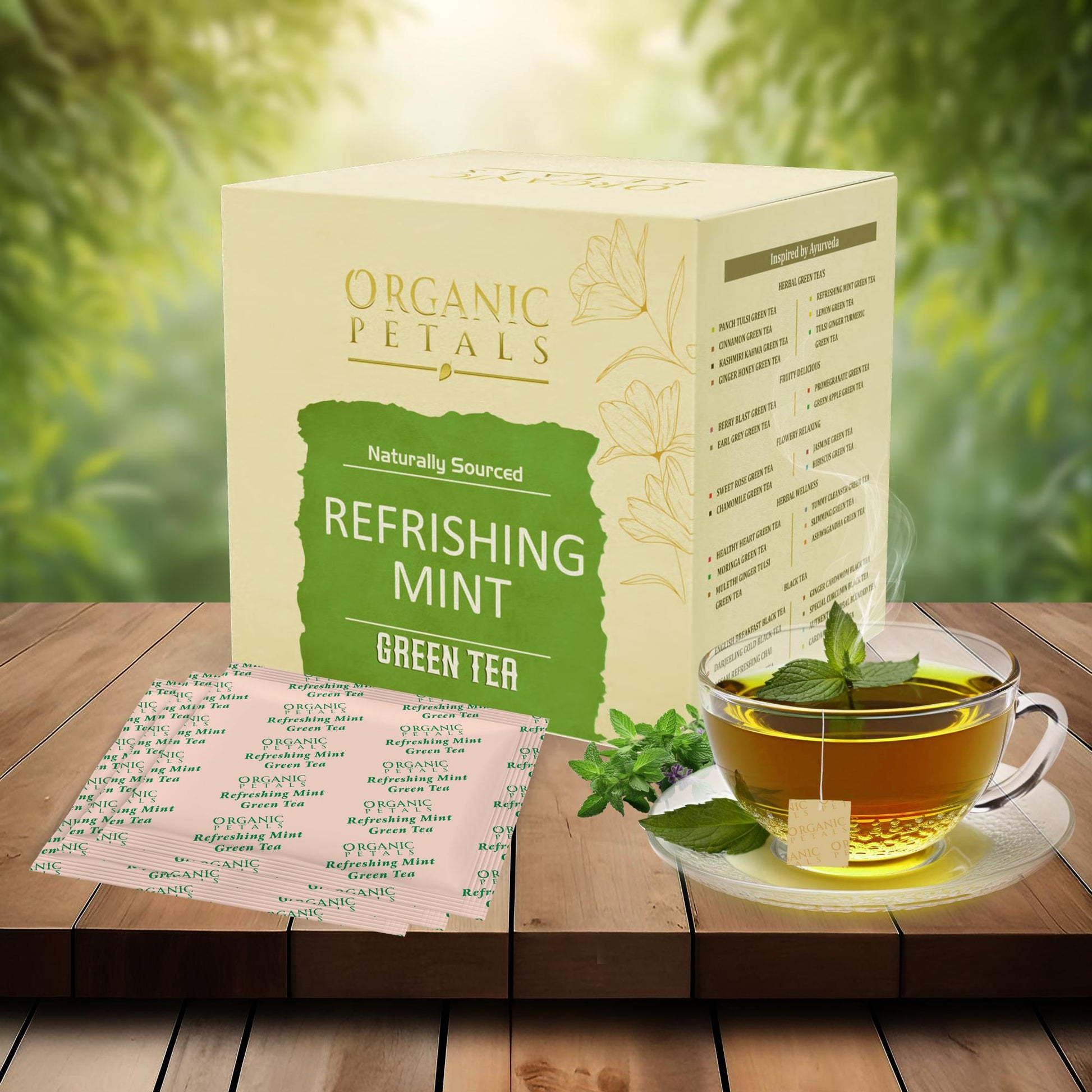 Refreshing Mint Green Tea