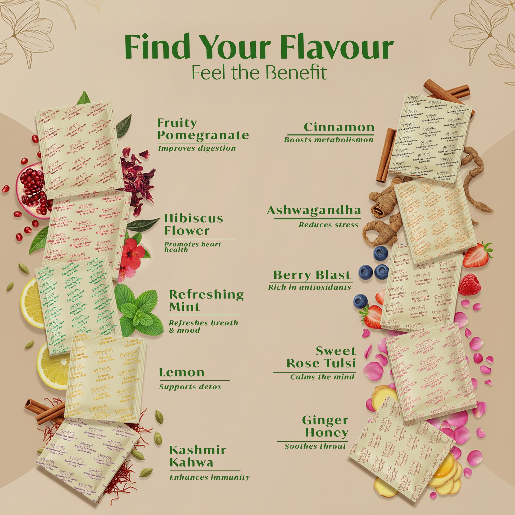 Assorted Green Tea Bags