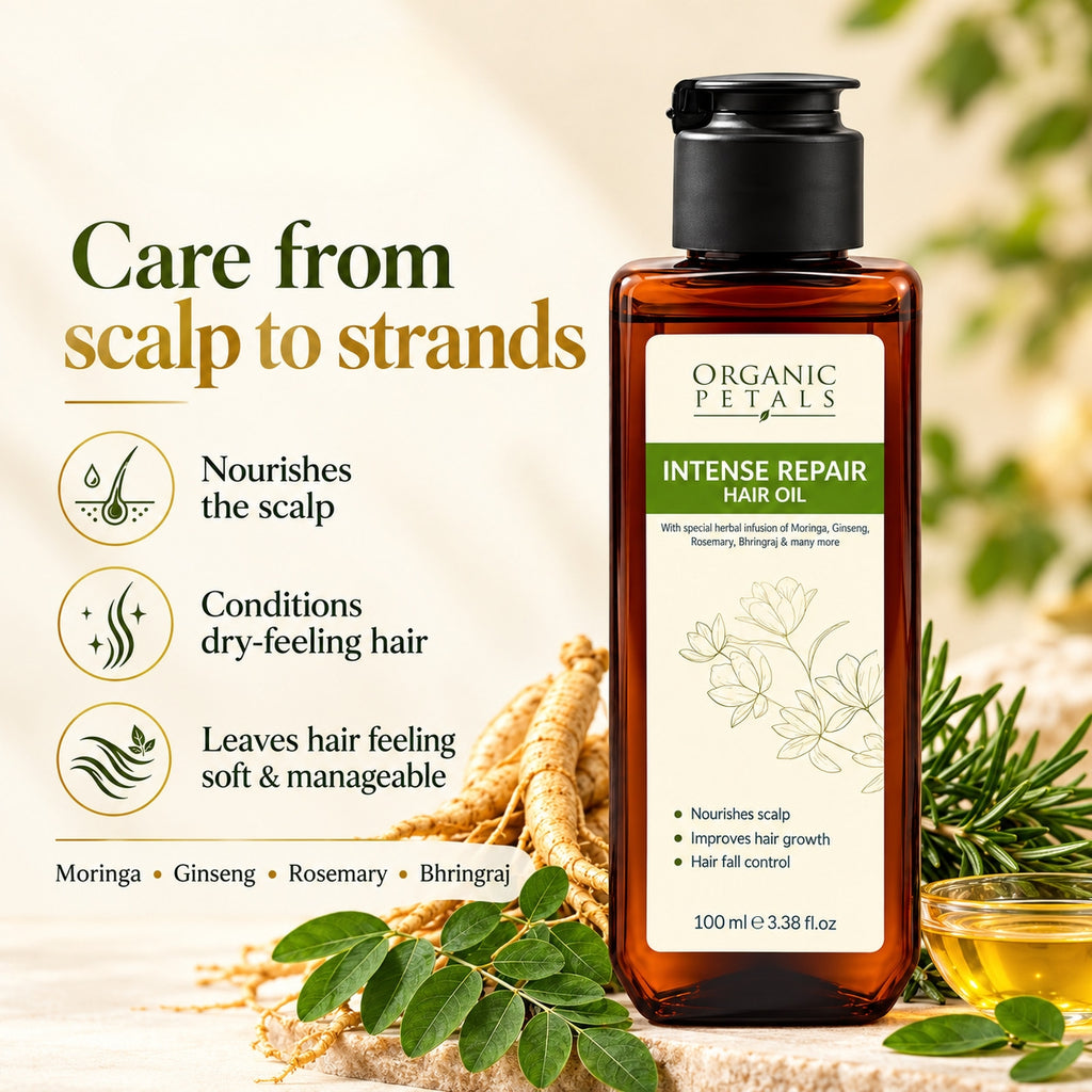 Intense Repair Hair Oil – Nourishes Scalp, Controls Hair Fall & Promotes Healthy Hair Growth