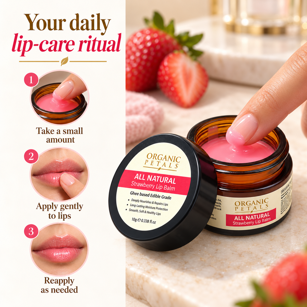 Organic Petals Lip Balm – Ghee Based