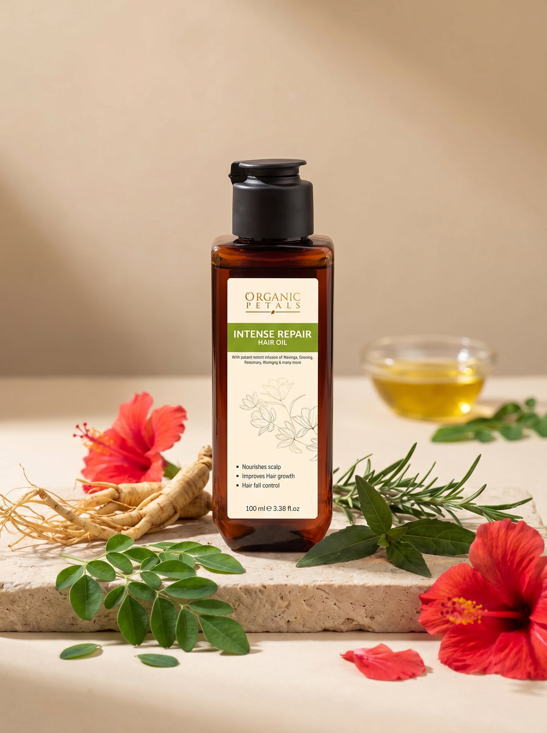 Intense Repair Hair Oil – Nourishes Scalp, Controls Hair Fall & Promotes Healthy Hair Growth