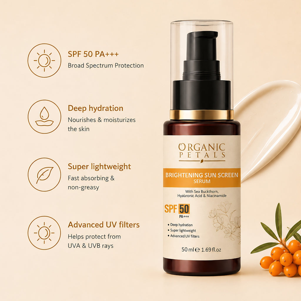 India’s Most Advanced Brightening Sunscreen Serum SPF 50 PA+++